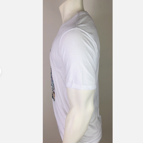 Robert Graham Cobra Tiger Graphic Print T Shirt Crew Neck White Mens - Picture 3 of 3